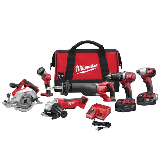 Picture of Milwaukee Electric Tool 2696-26 M18 6 Piece Combo Kit W/Hammer Driver